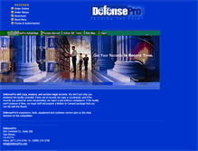 Tablet Screenshot of defensepro.com